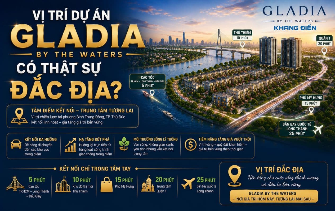 Vị trí dự án Gladia by the Waters có thật sự đắc địa?