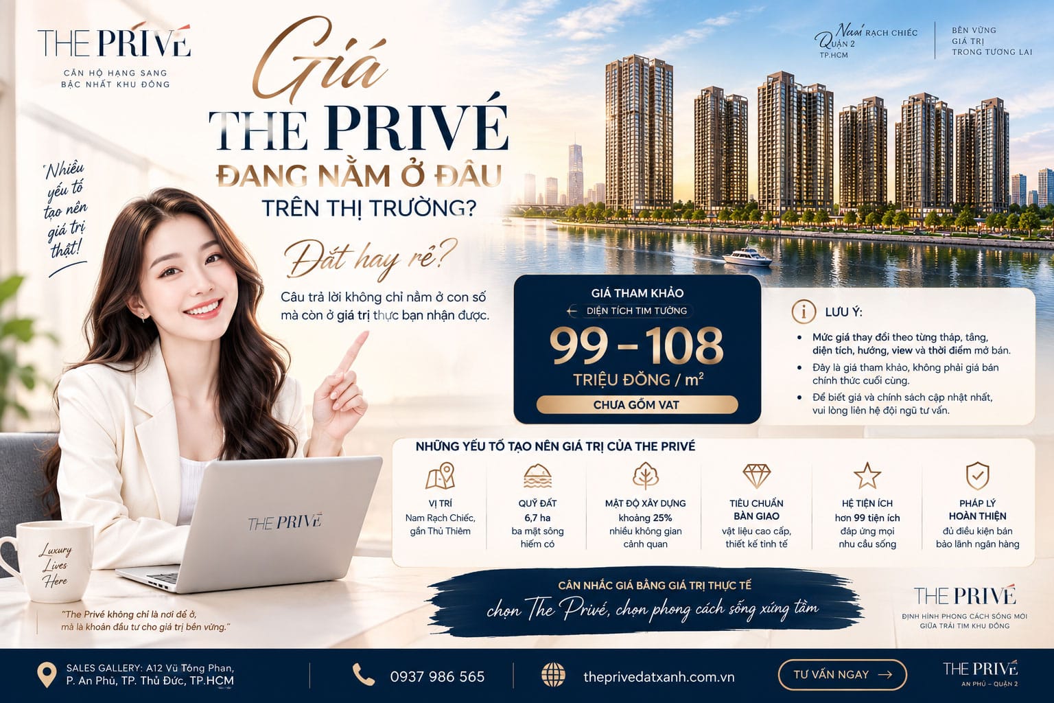 Giá The Privé đang nằm ở đâu trên thị trường?