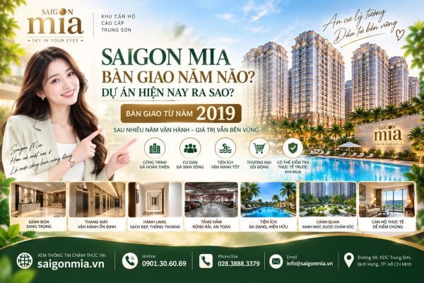 Saigon Mia Bàn Giao Năm Nào? Dự Án Hiện Nay Ra Sao?