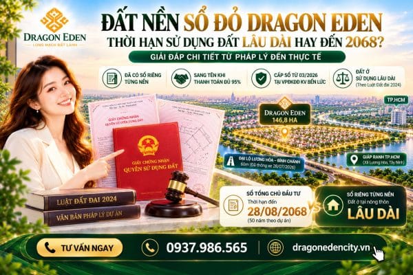 Đất Nền Sổ Đỏ Dragon Eden – Thời Hạn Sử Dụng Đất Lâu Dài Hay Đến 2068?